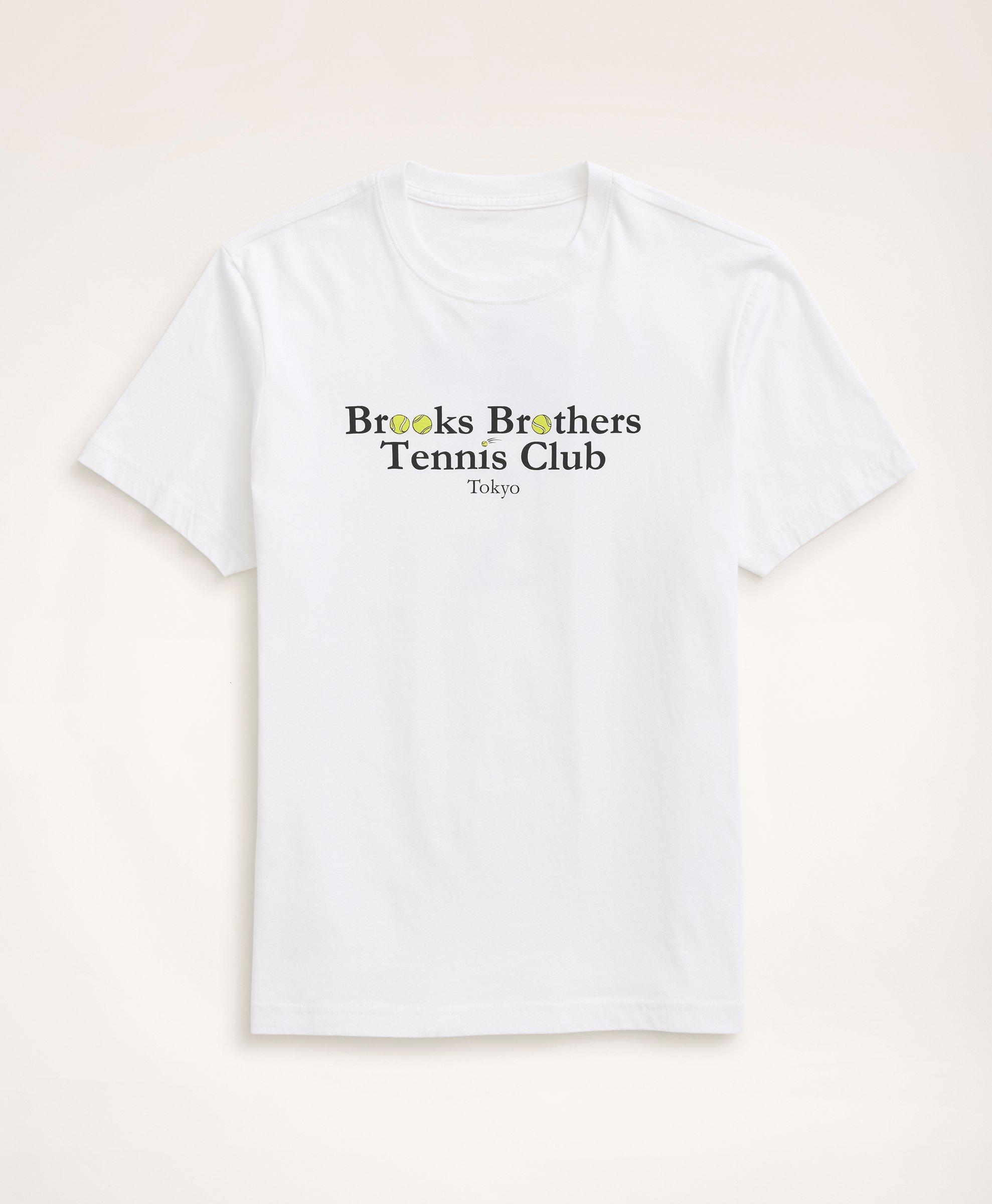 Brooks brothers white store t shirt