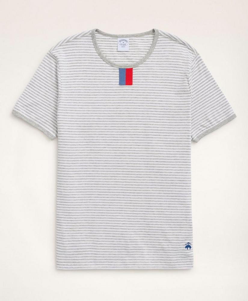 Cotton Stripe Ringer T-Shirt, image 1