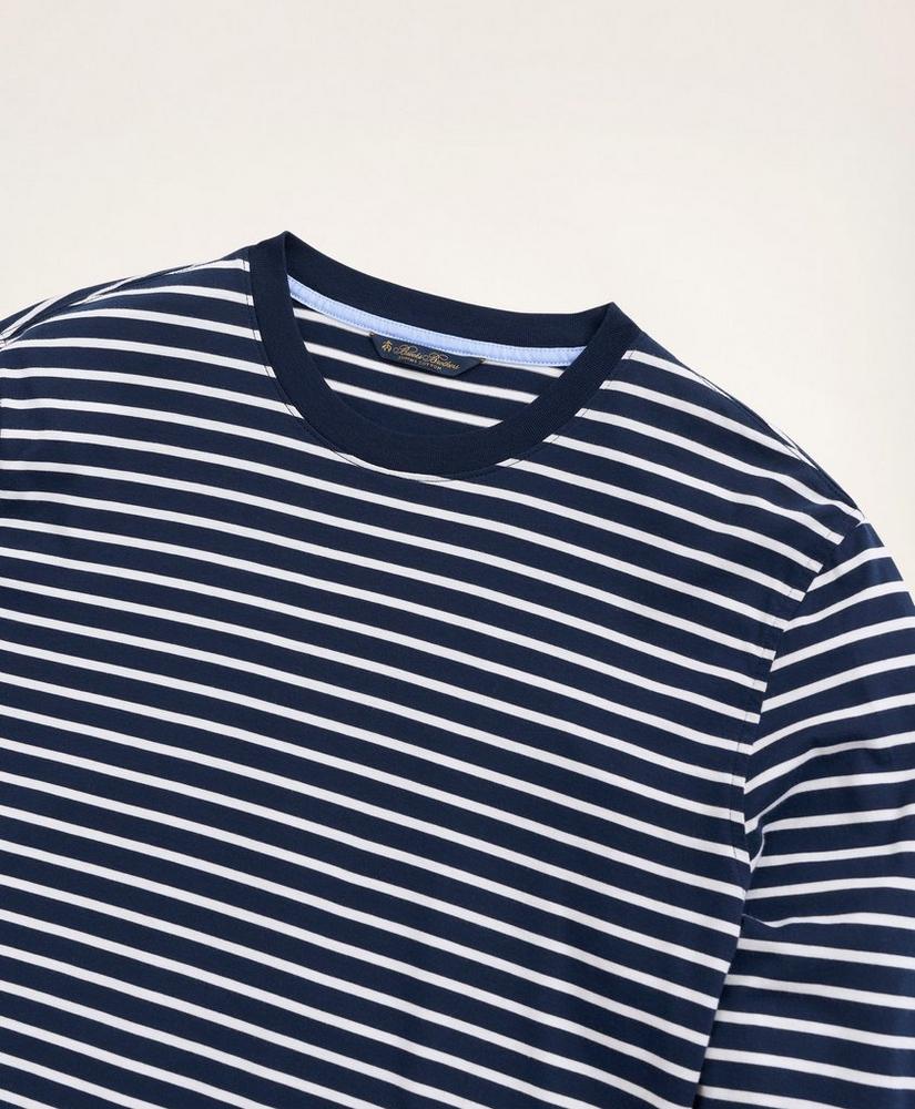Supima® Cotton Stripe Long-Sleeve T-Shirt, image 2