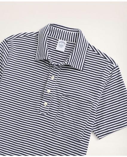 Vintage Jersey Feeder Stripe Polo Shirt, image 2