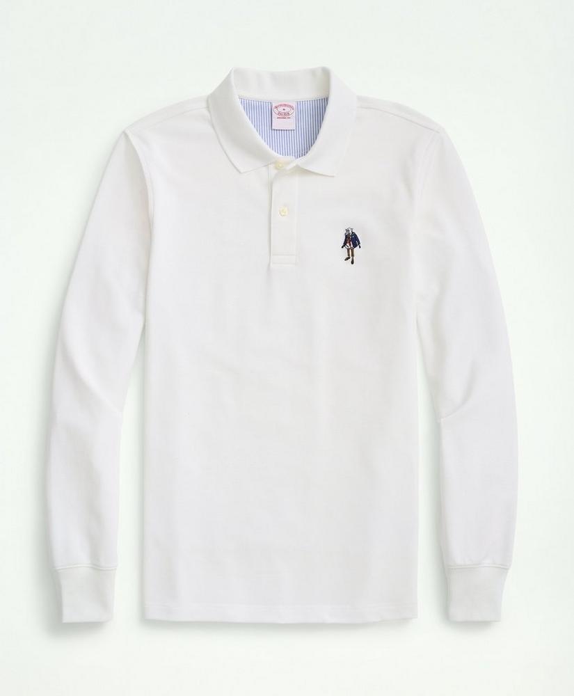 Henry Supima® Long-Sleeve Polo Shirt, image 1