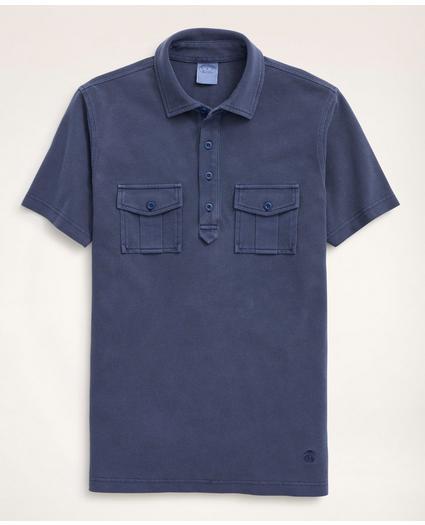 Vintage Pique Short-Sleeve Polo Shirt, image 1