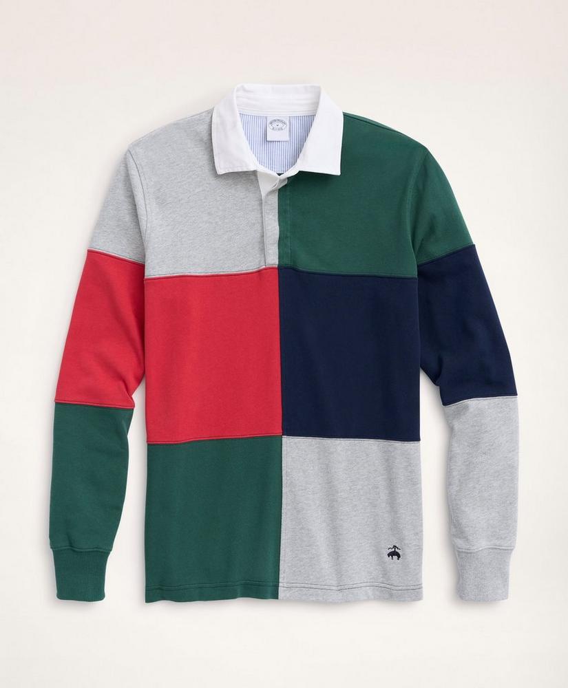 Cotton Color-Block Rugby, image 1