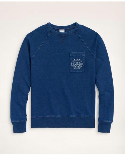 Vintage Cotton Terry Crest Sweatshirt, image 1