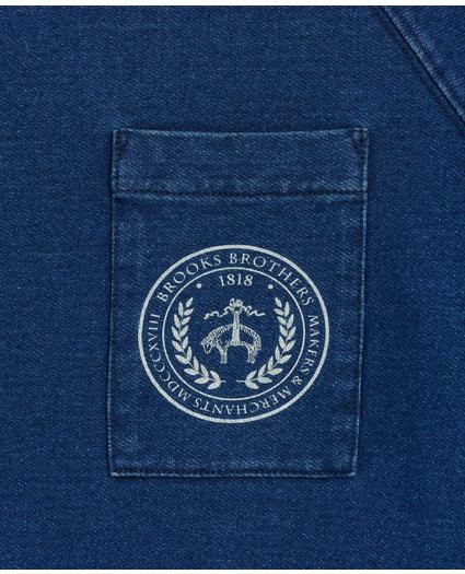 Vintage Cotton Terry Crest Sweatshirt, image 2