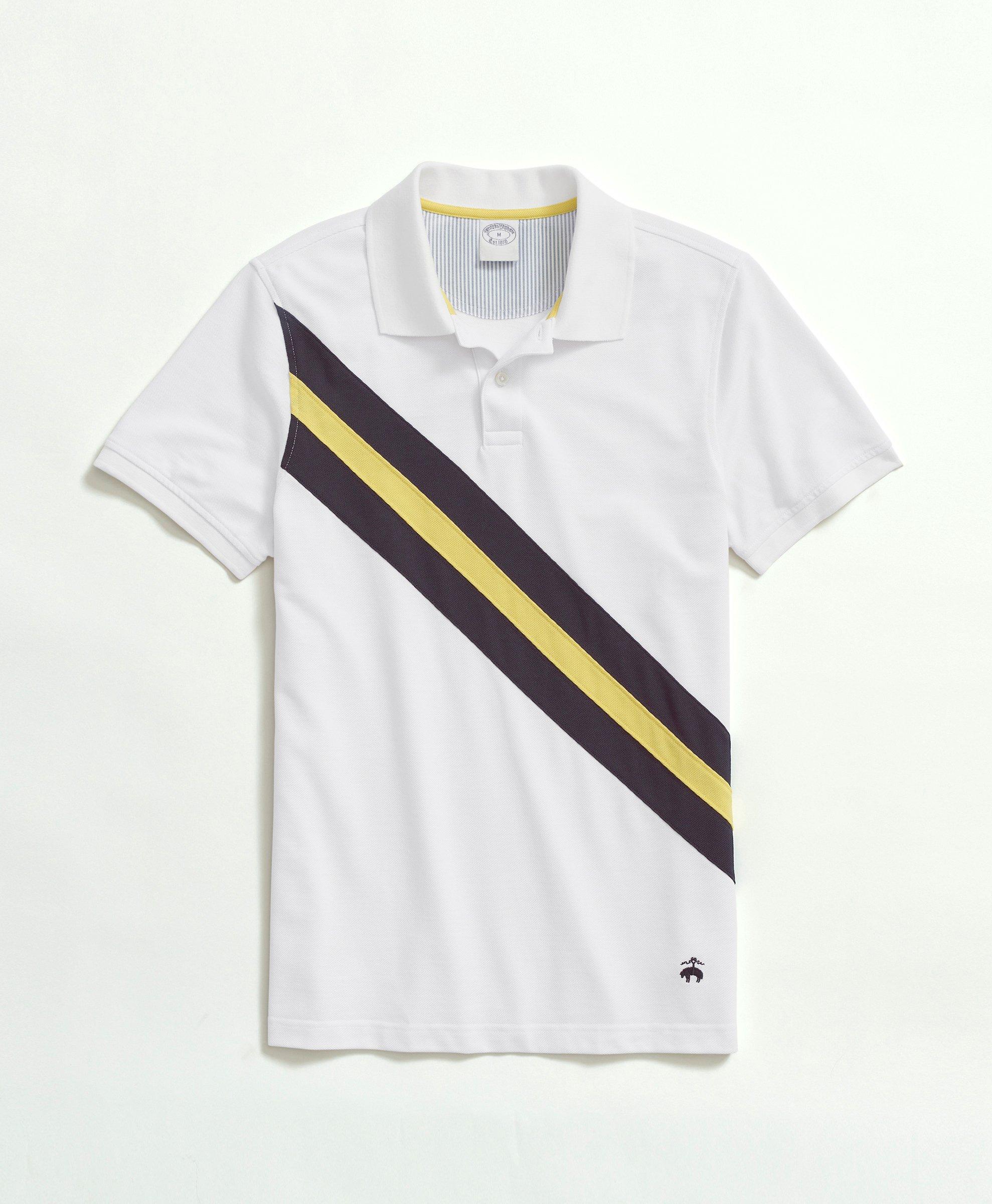 Striped Cotton-Piqué Polo Shirt