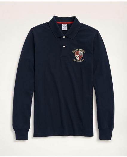 Men's Lunar New Year Embroidered Supima® Cotton Long Sleeve Polo Shirt, image 1