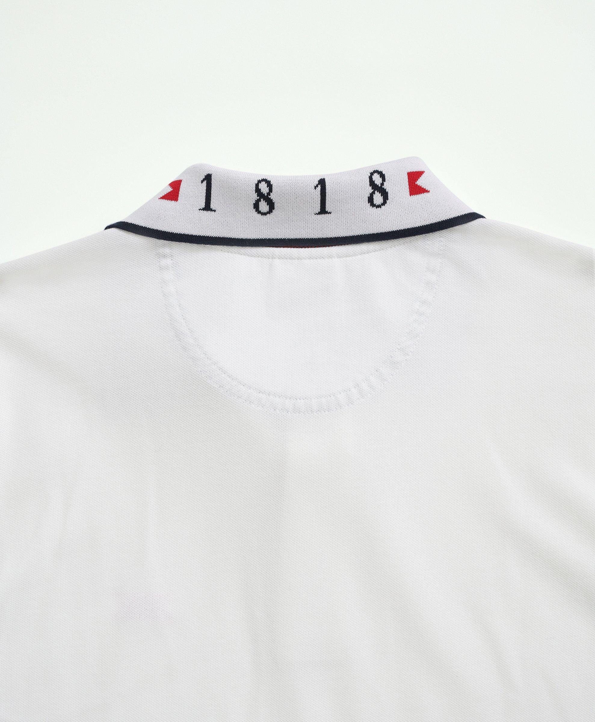 White tipped 2024 polo shirt