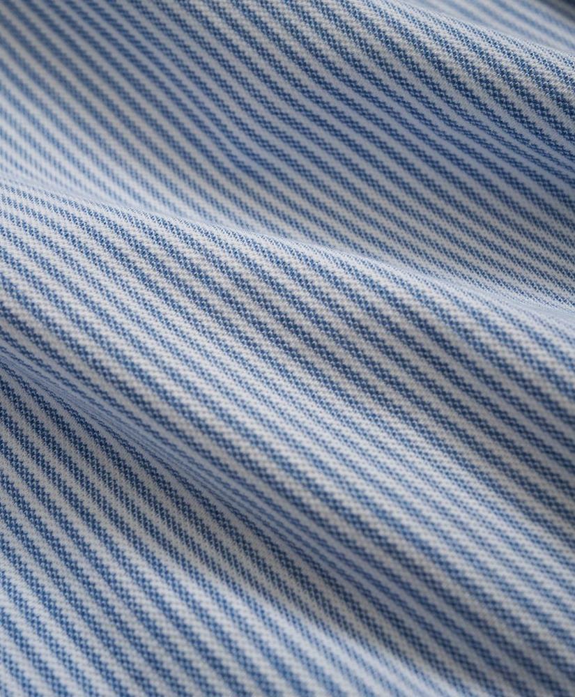 Slim Fit Cotton Pique Knit Fun Stripe Shirt, image 2