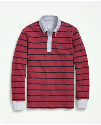 Cotton BB#3 Stripe Rugby Shirt, image 1
