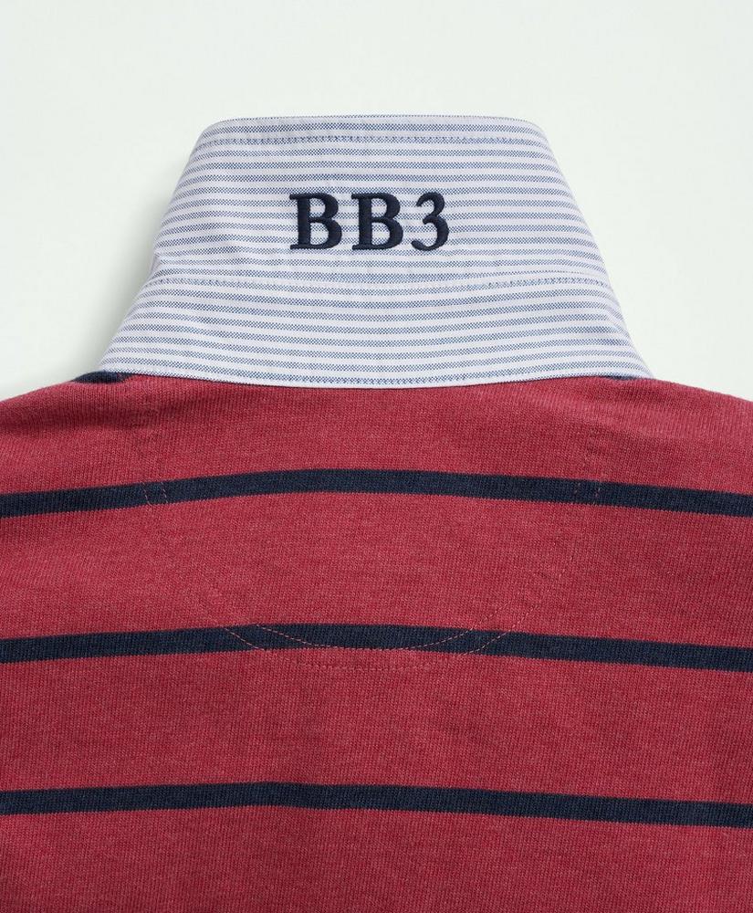 Cotton BB#3 Stripe Rugby Shirt, image 4