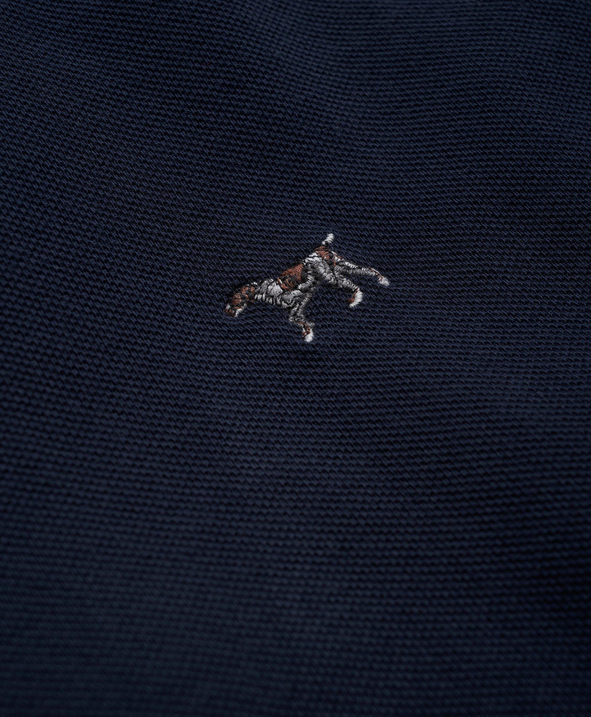 Embroidered Cotton Pique Polo Shirt in Blue - Polo Ralph Lauren