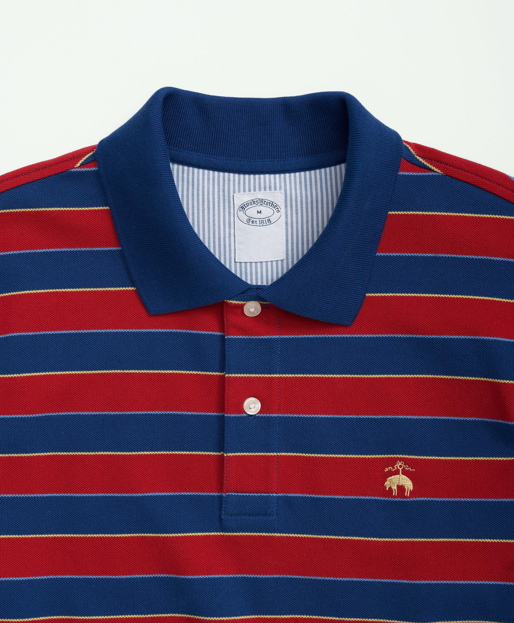 Supima® Cotton Multi-Stripe Polo Shirt