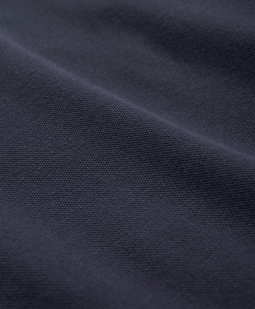 Golden Fleece® Stretch Supima® Cotton Pique Long-Sleeve Chest Striped Polo Shirt, image 3