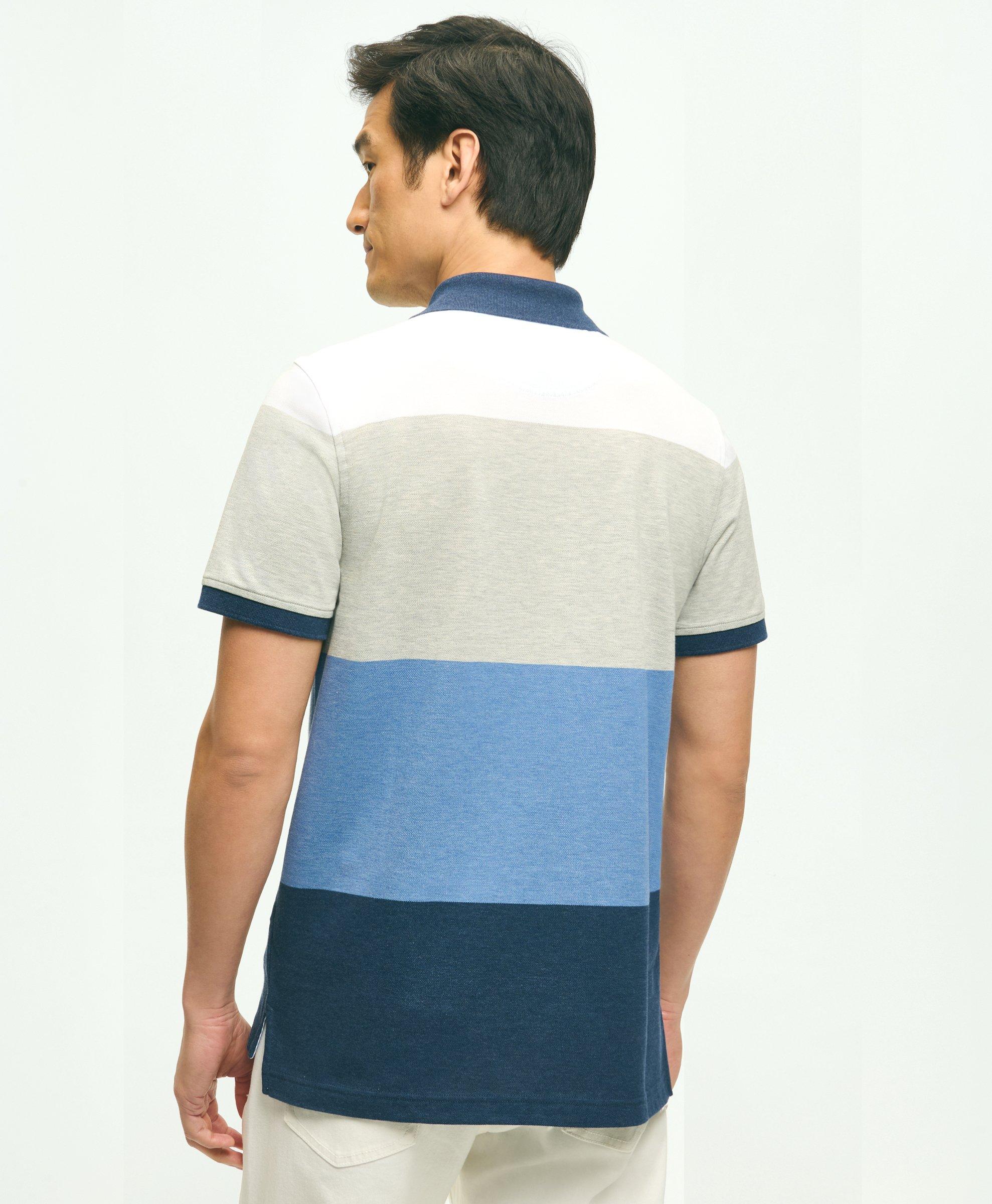 Golden Fleece® Multi Striped Polo in Supima® Cotton 