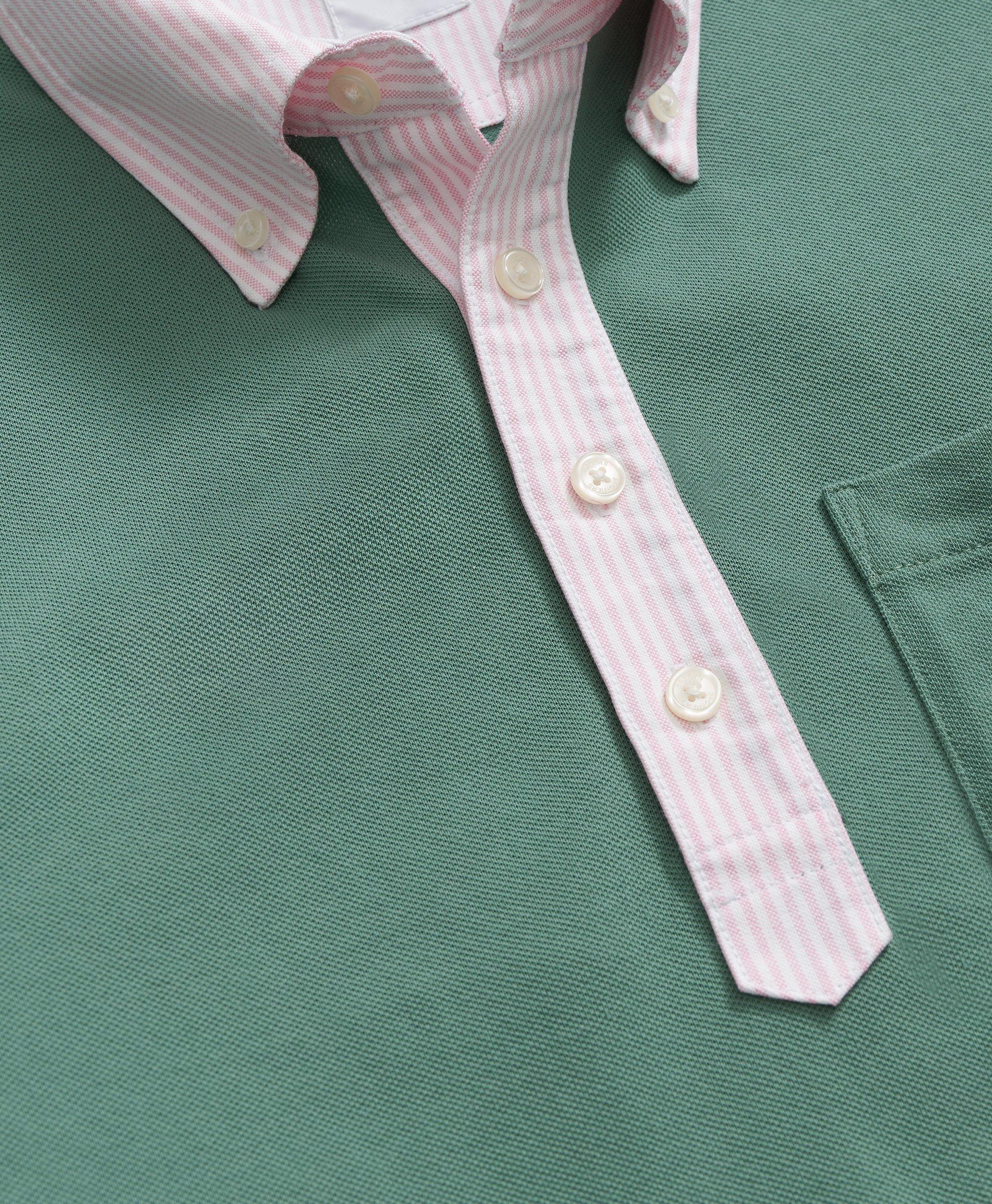 Cotton-blend bouclÃ© polo shirt