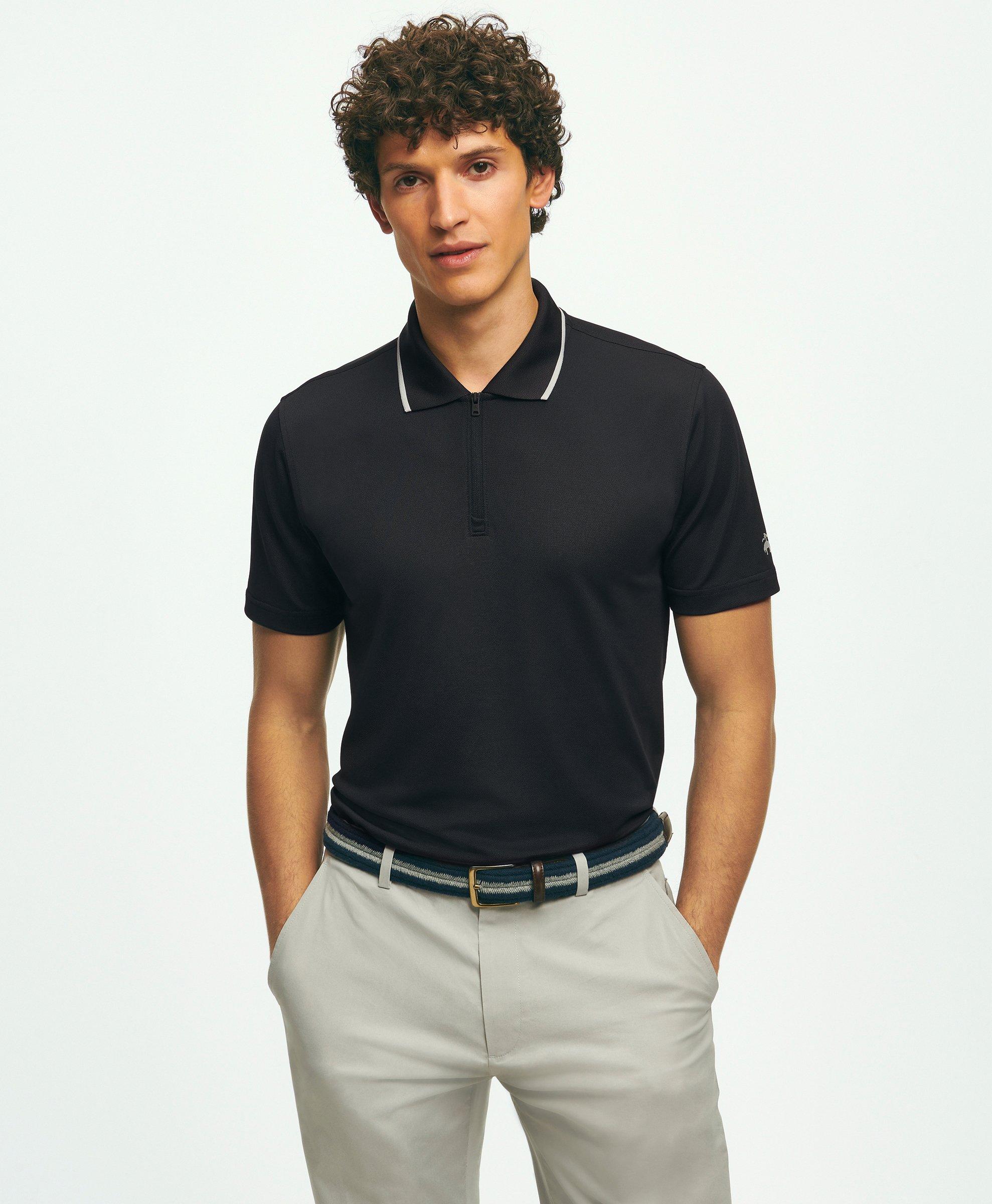 Performance Series Half-Zip Pique Polo Shirt