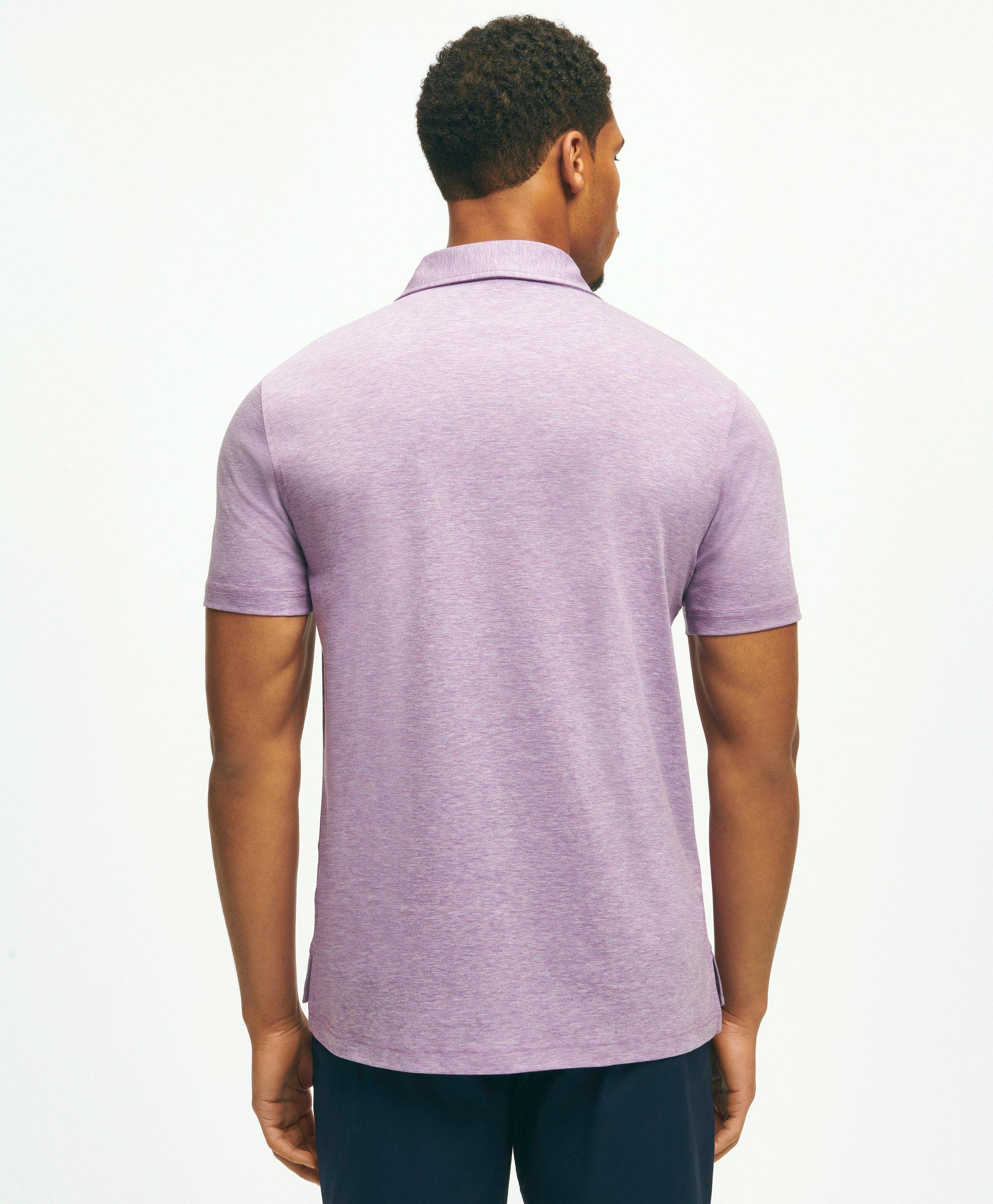 Sporty amp; Rich Syracuse embroidered cotton polo - Purple