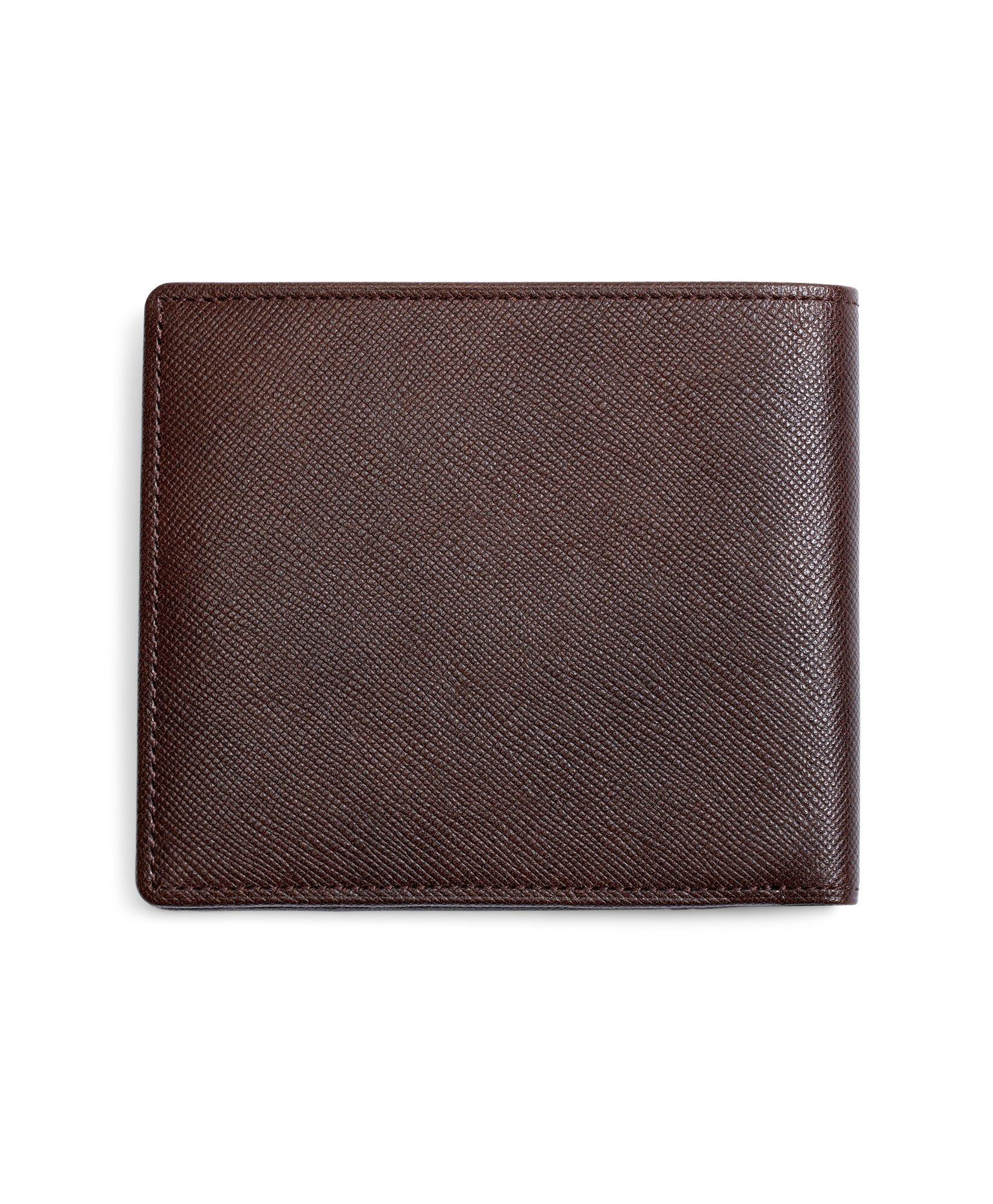 Saffiano leather shop wallet mens