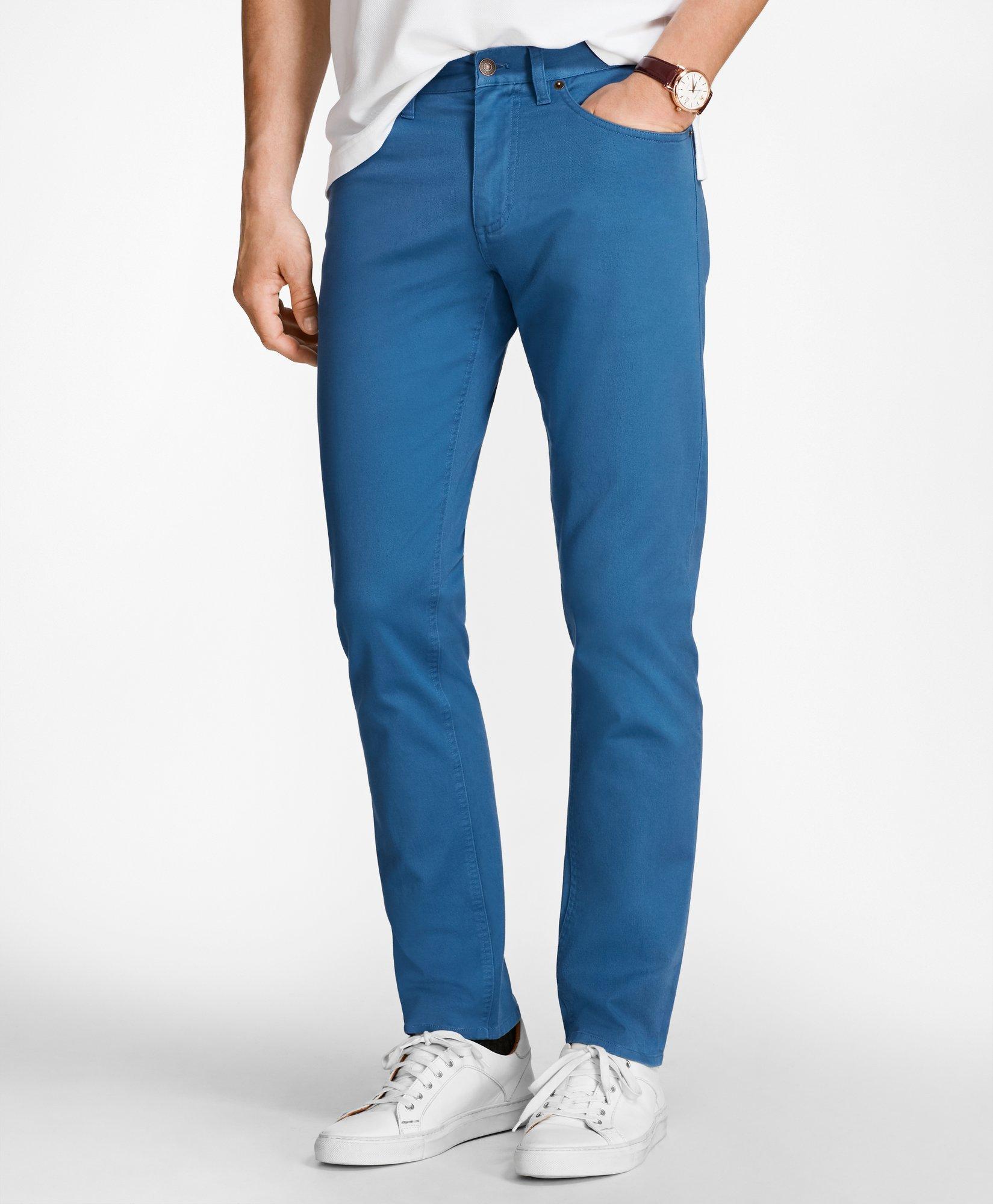 Men's five clearance pocket twill pants