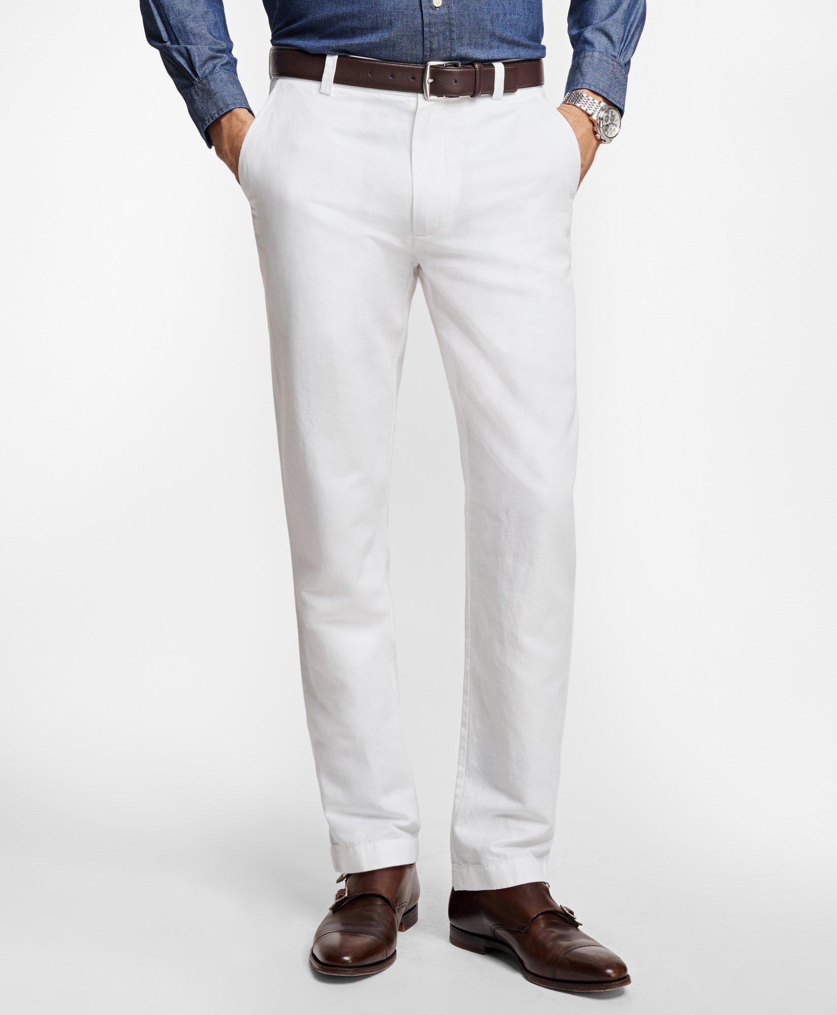 men’s white dress pants