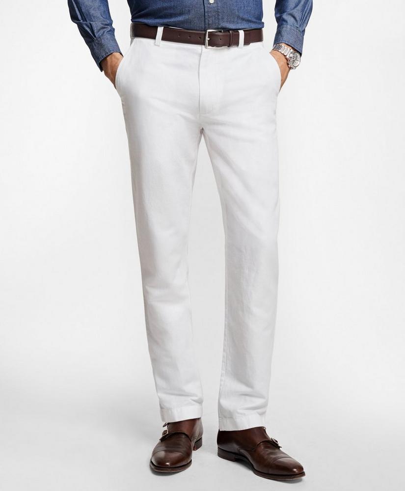 Clark Fit Linen and Cotton Chinos, image 1