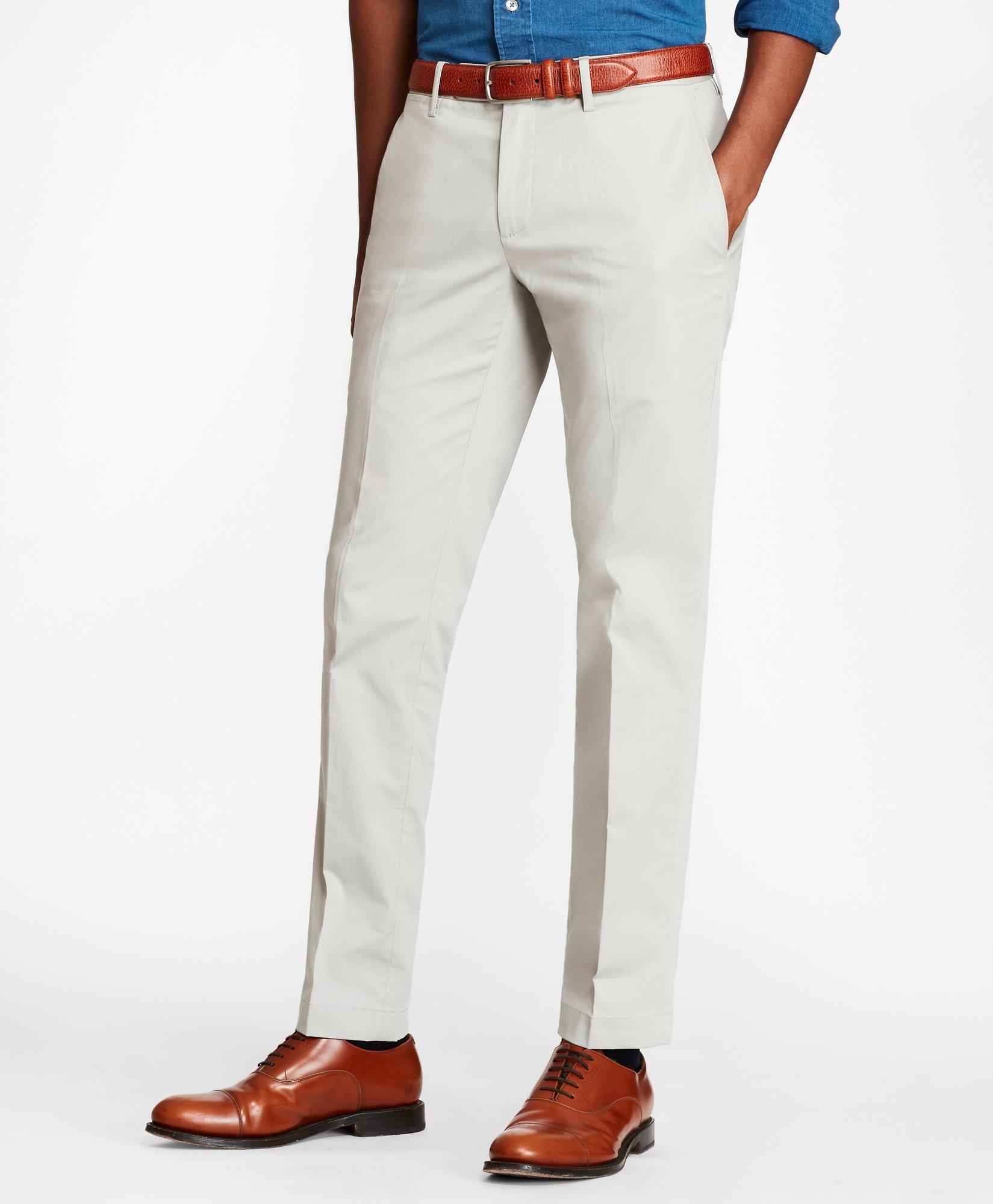 slim fit textured stretch chinos