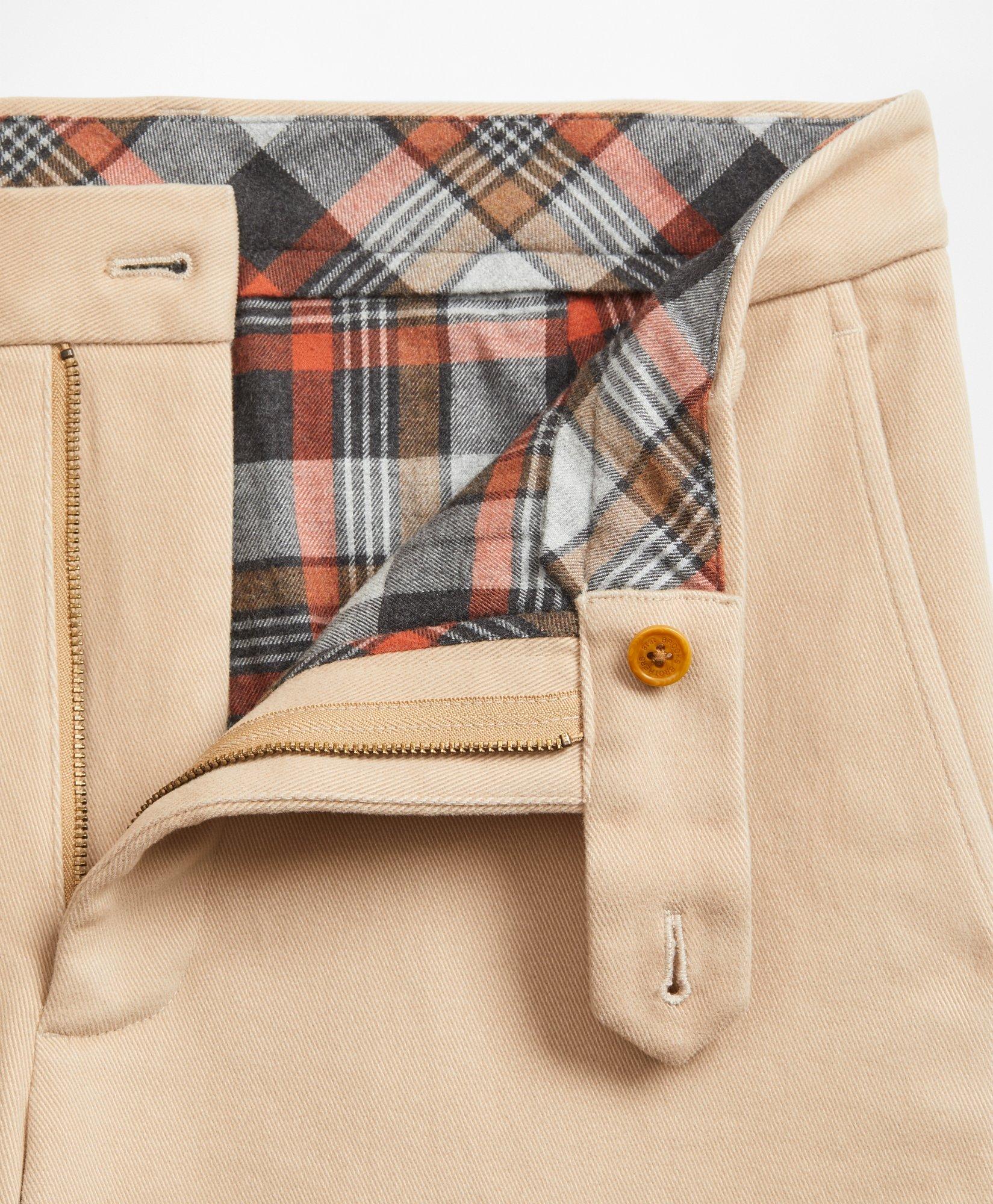 brooks brothers flannel lined chinos