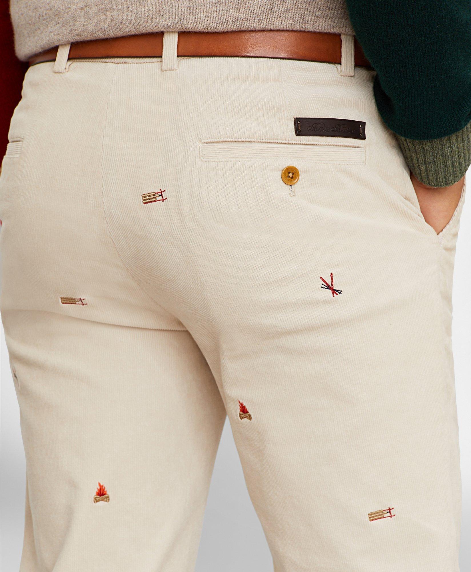 Mens Embroidered Pants, Critter Pants