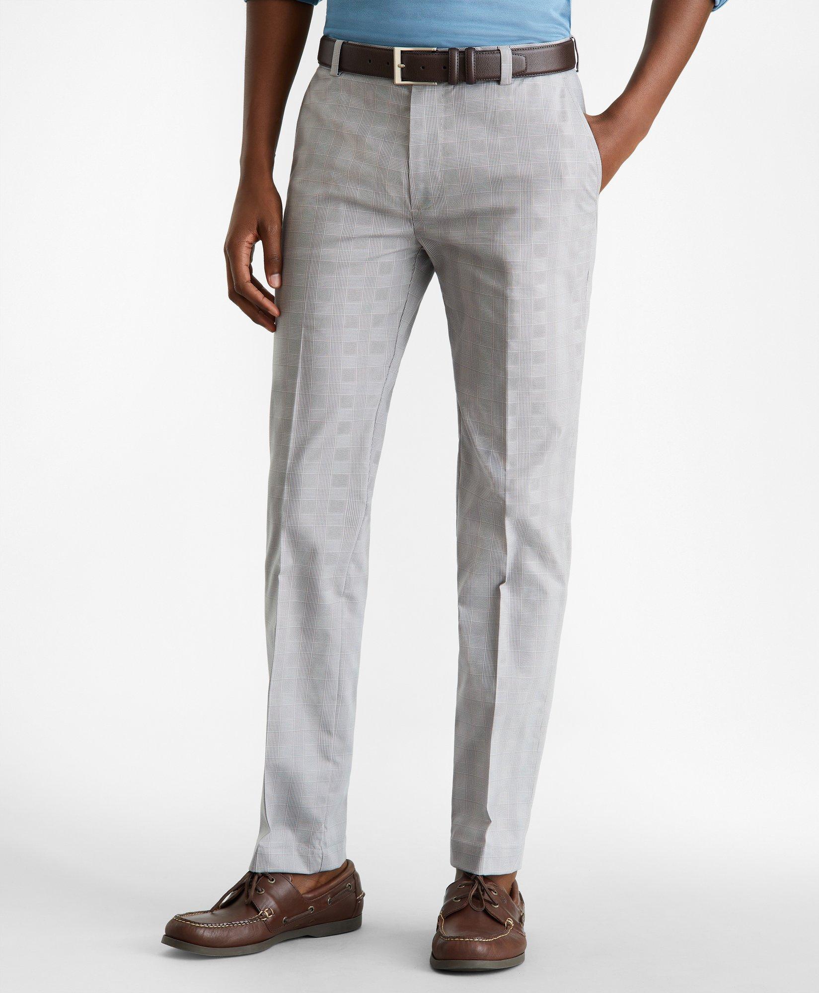 Milano Fit Glen Plaid Stretch Advantage Chino® Pants