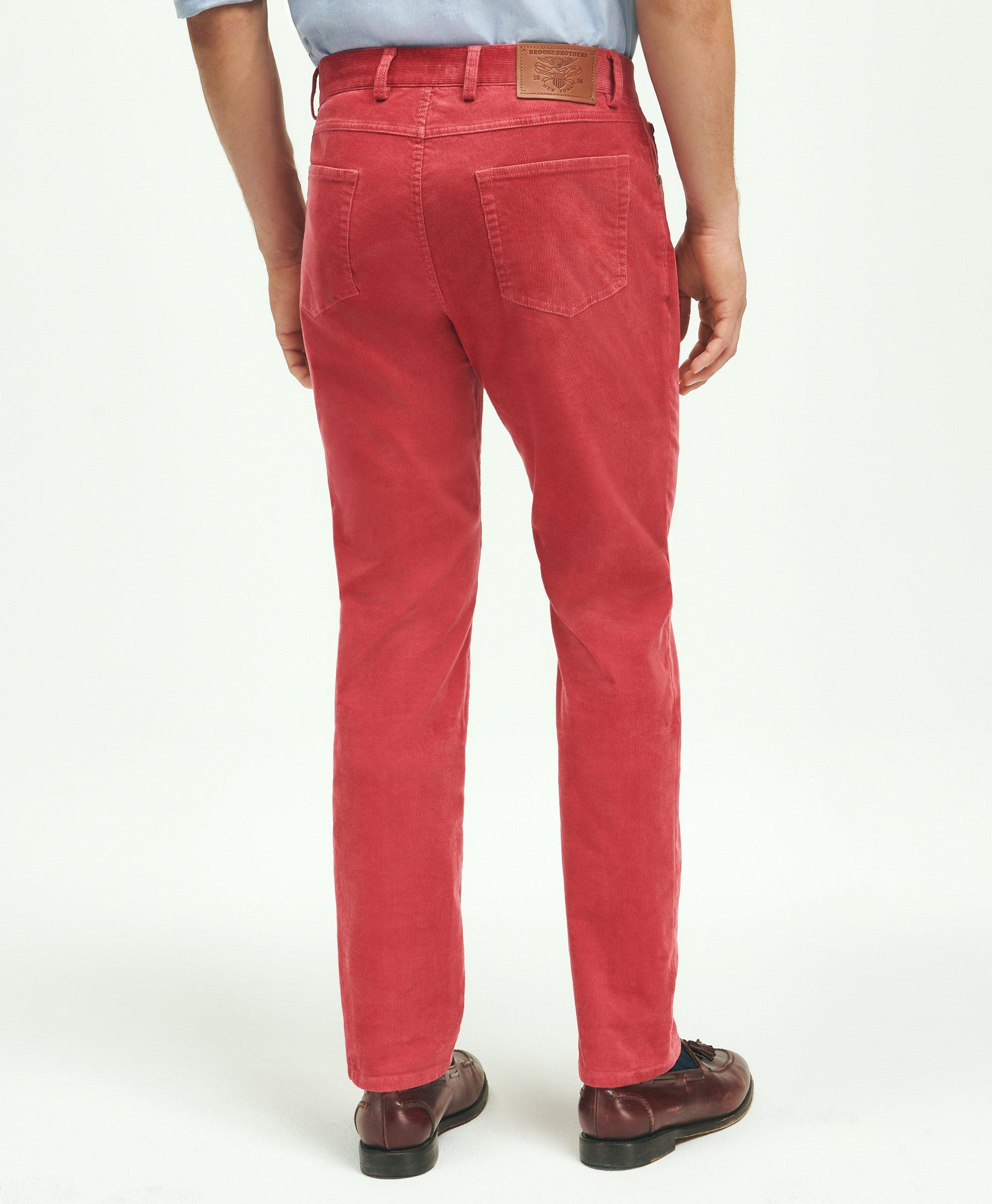 Slim Fit Five-Pocket Stretch Corduroy Pants