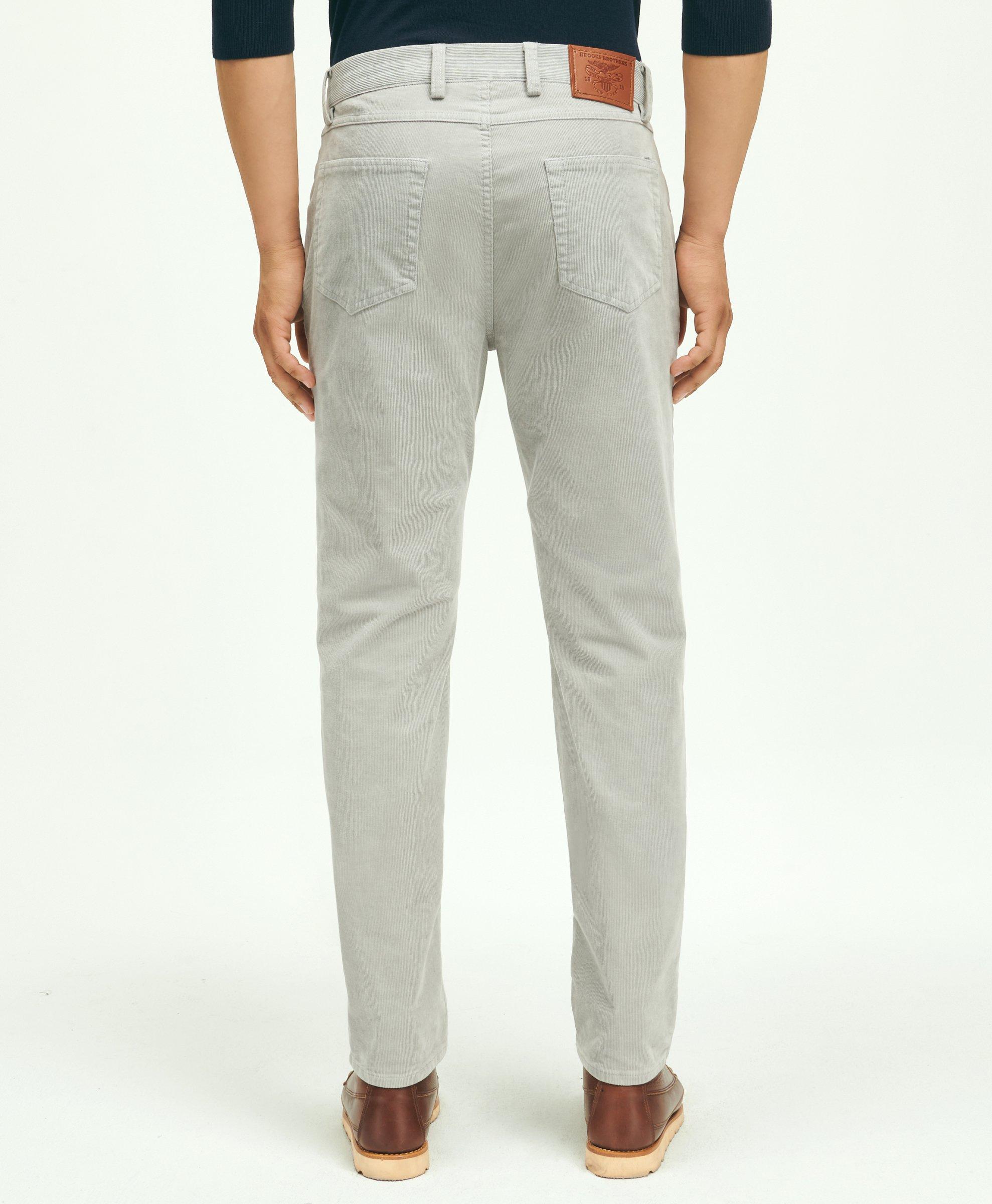 Slim Fit Five-Pocket Stretch Corduroy Pants