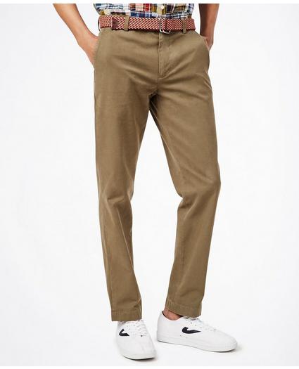 Milano Fit Garment-Dyed Stretch Chino Pants, image 1