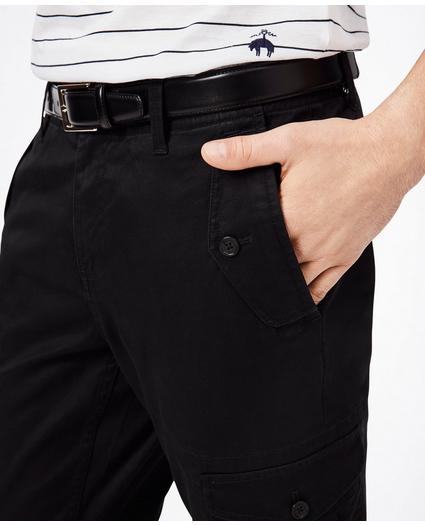 Washed Cotton Stretch Cargo Pants, image 2