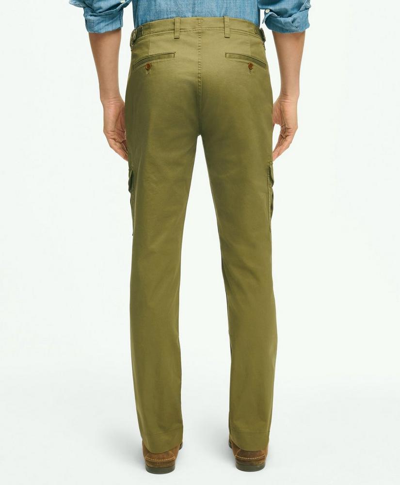 Washed Cotton Stretch Cargo Pants, image 2