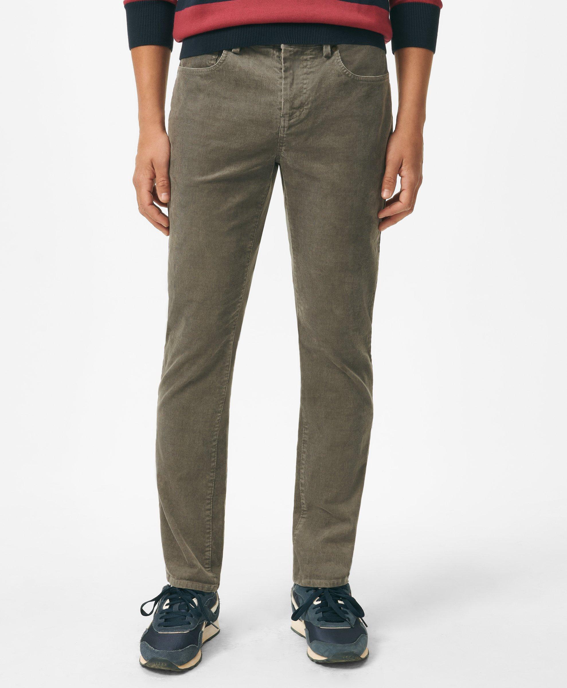 Slim Fit Five Pocket Stretch Corduroy Pants