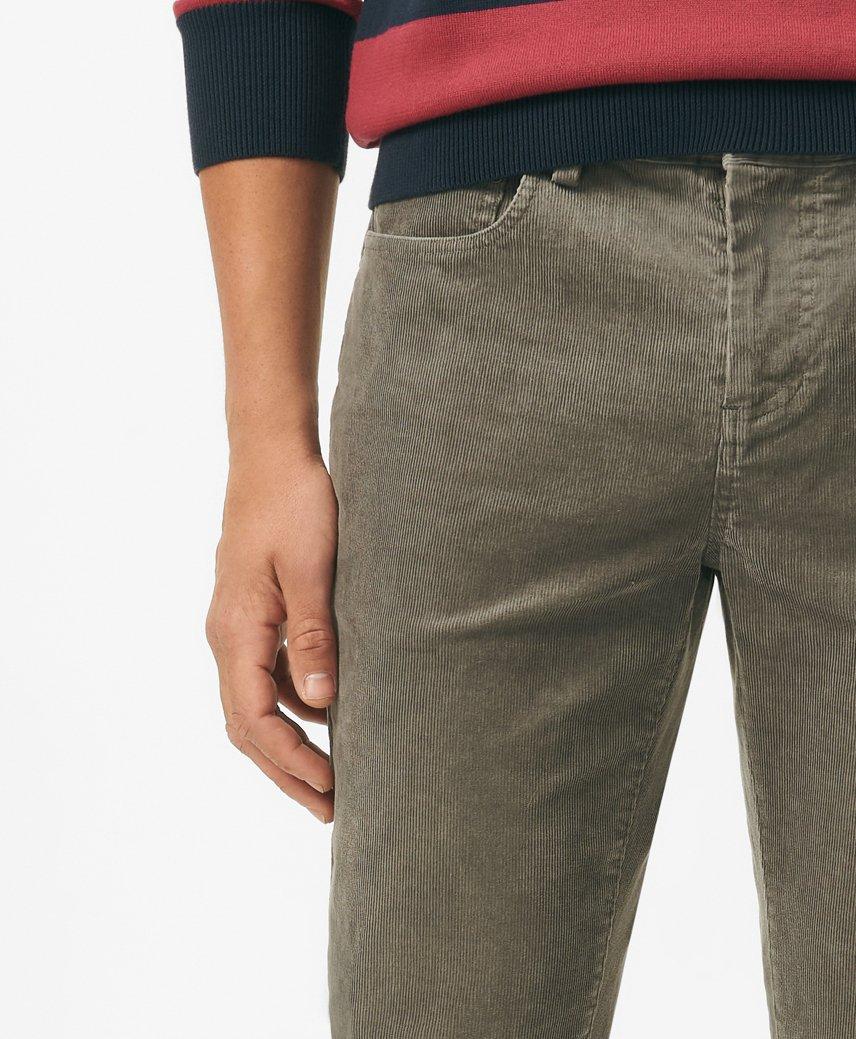 Slim Fit Five Pocket Stretch Corduroy Pants