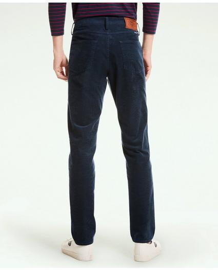 Slim Fit Five-Pocket Stretch Corduroy Pants, image 3