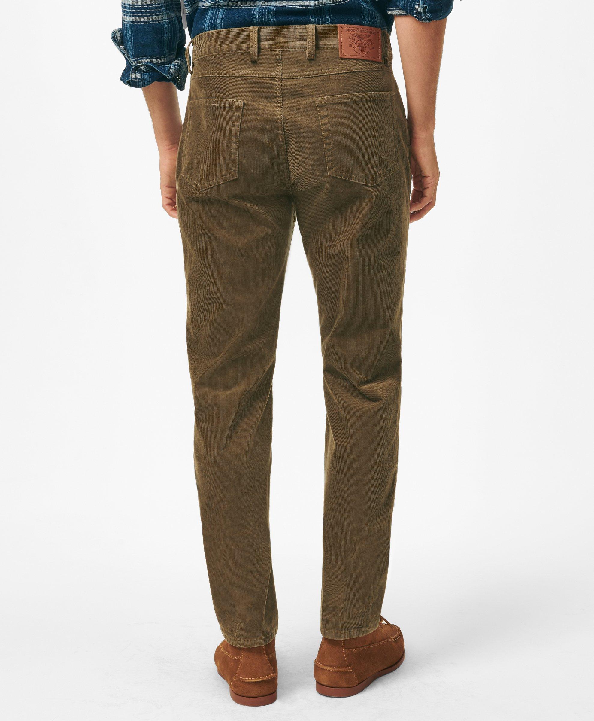 STRAIGHT-LEG Stretch Corduroy Pants for Tall Men in Iron Grey