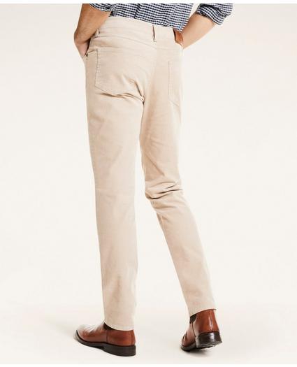 Slim Fit Five-Pocket Stretch Corduroy Pants, image 3