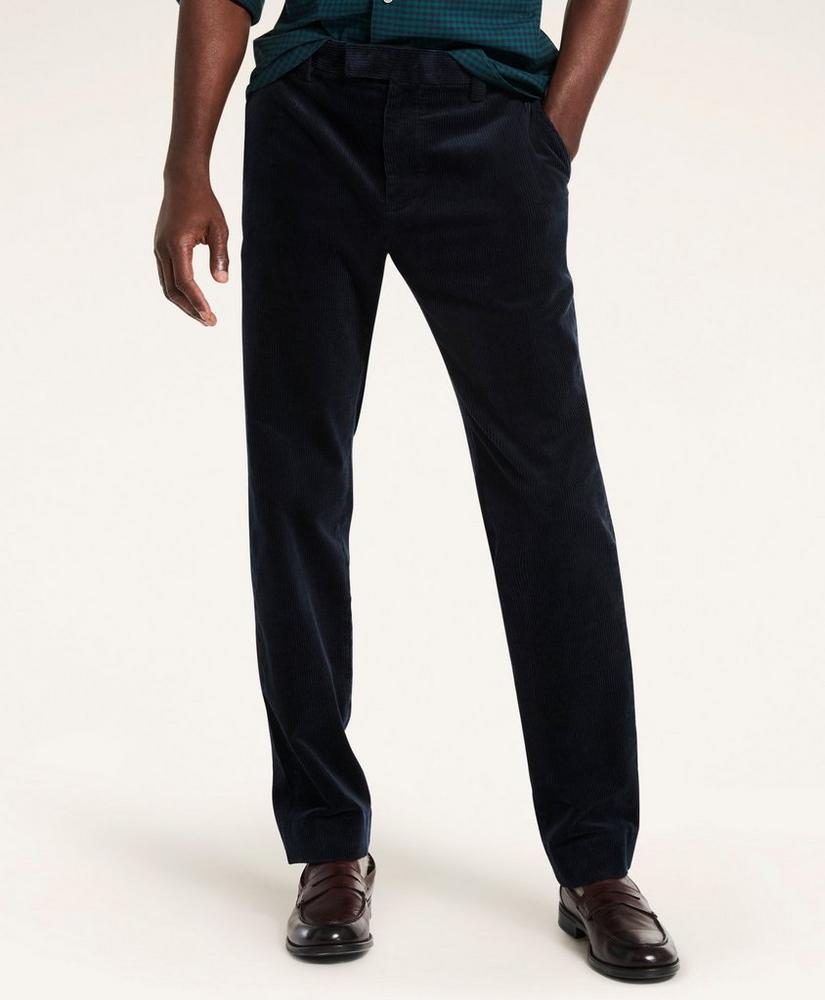 Milano Fit Wide-Wale Stretch Corduroy Pants, image 1
