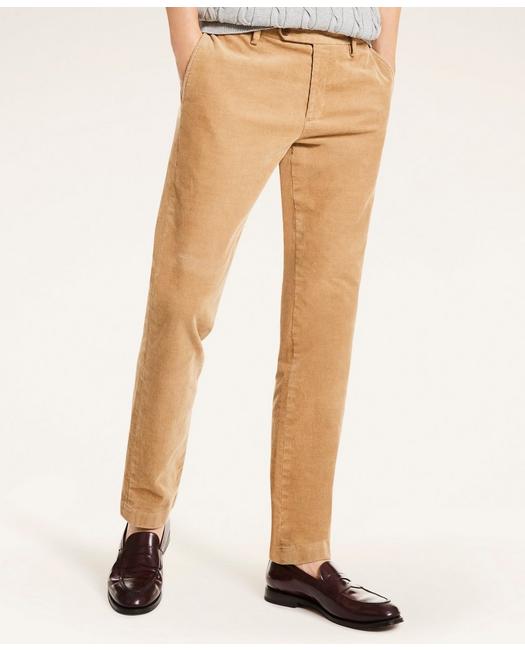 Slacks and Chinos Casual trousers and trousers Closed Slim Cropped Velvet Pants in Brown for Men Mens Clothing Trousers 