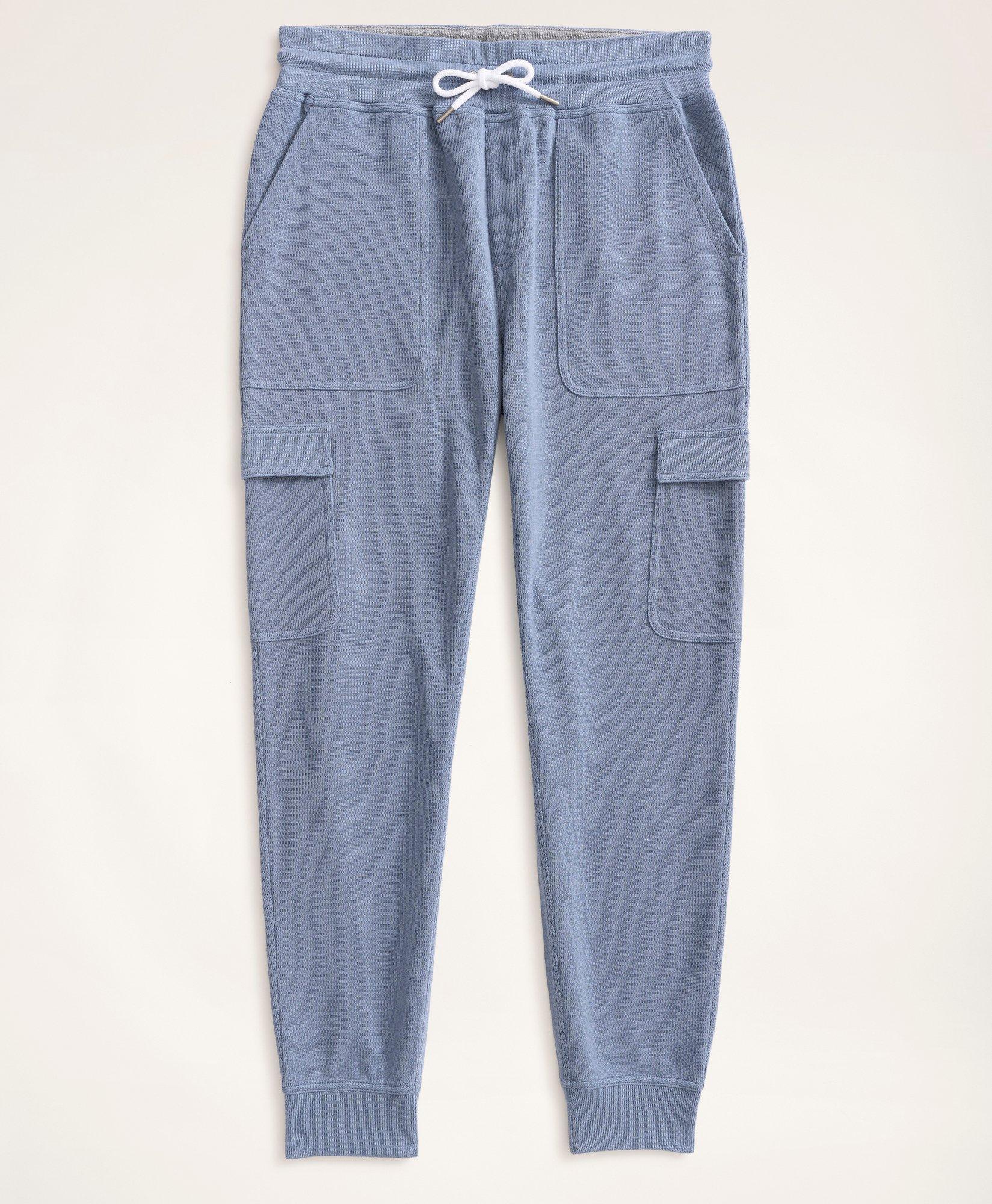 Ribbed French Terry Cargo Joggers, image 2