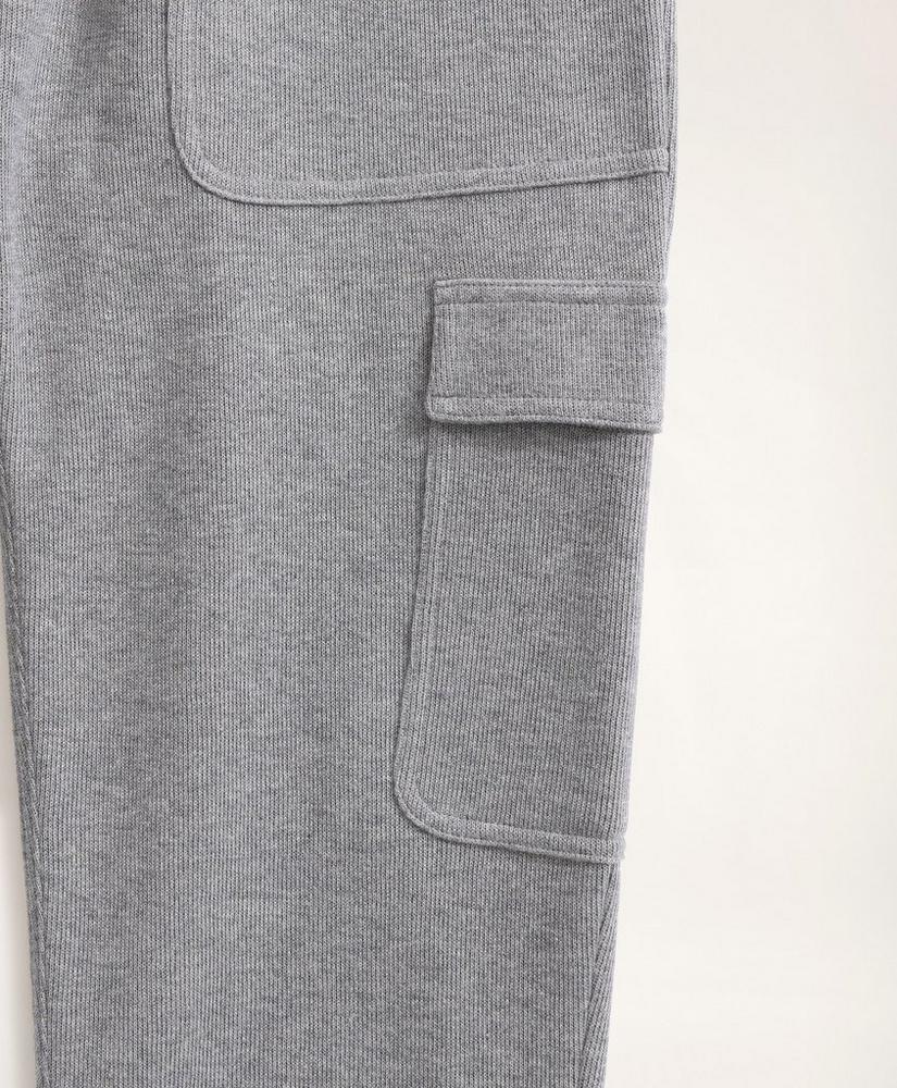 Ribbed French Terry Cargo Joggers, image 3
