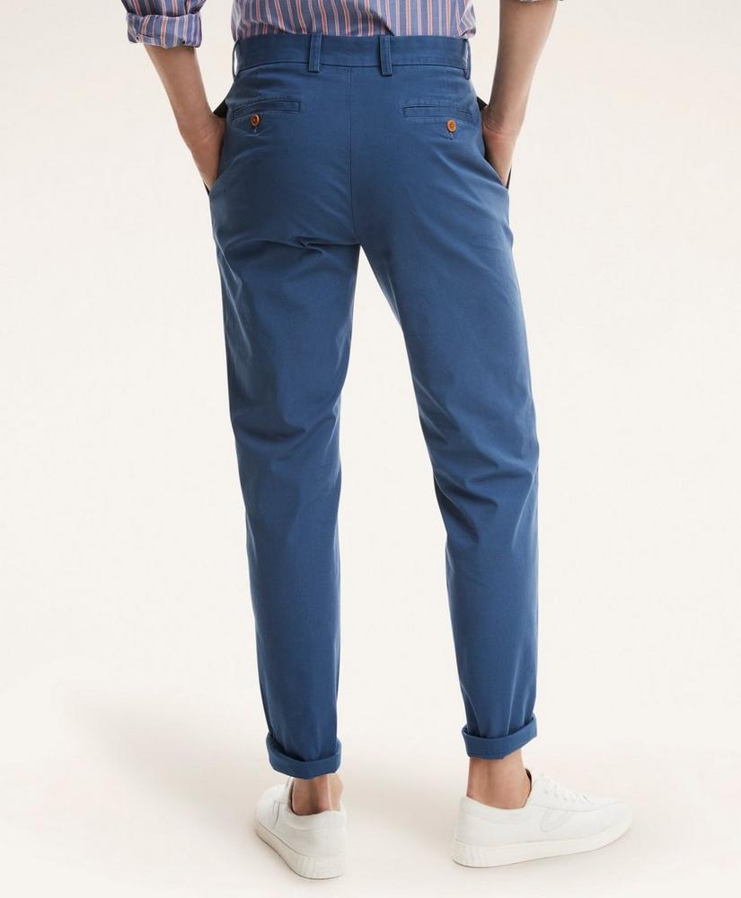 Milano Slim-Fit Stretch Supima® Cotton Poplin Chino Pants, image 3