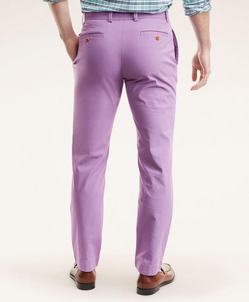 Milano Slim-Fit Stretch Supima® Cotton Poplin Chino Pants, image 4