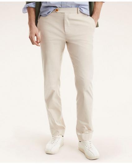 Milano Slim-Fit Stretch Supima® Cotton Poplin Chino Pants, image 2