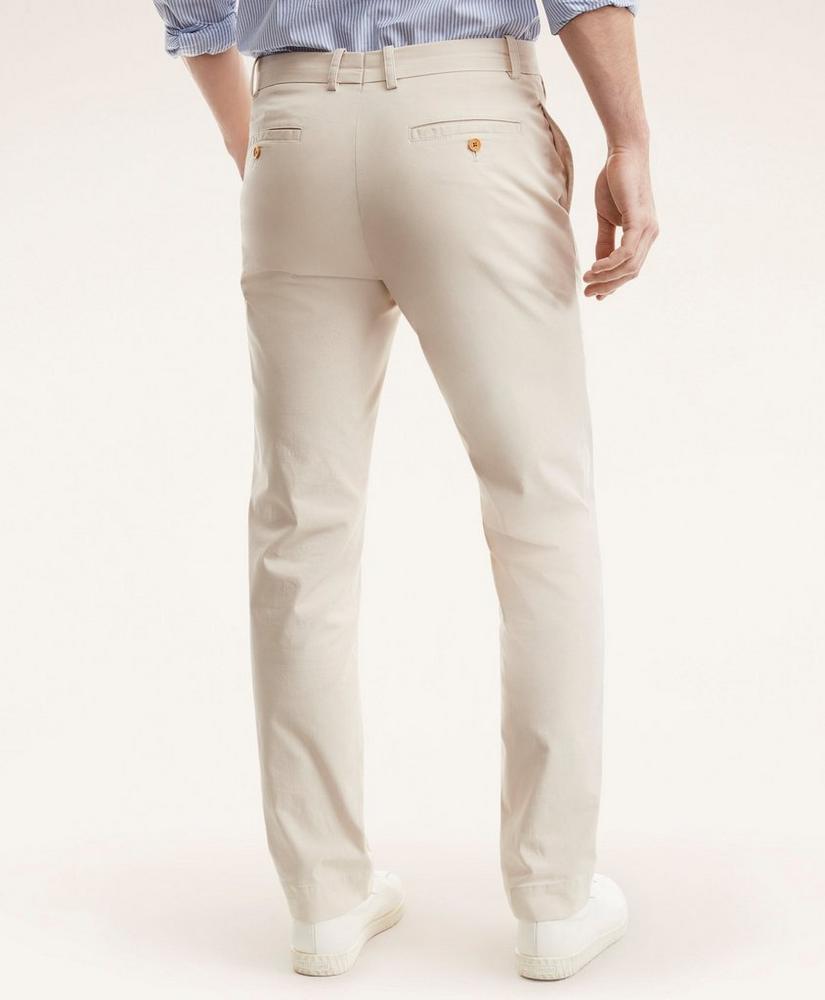 Milano Slim-Fit Stretch Supima® Cotton Poplin Chino Pants, image 4