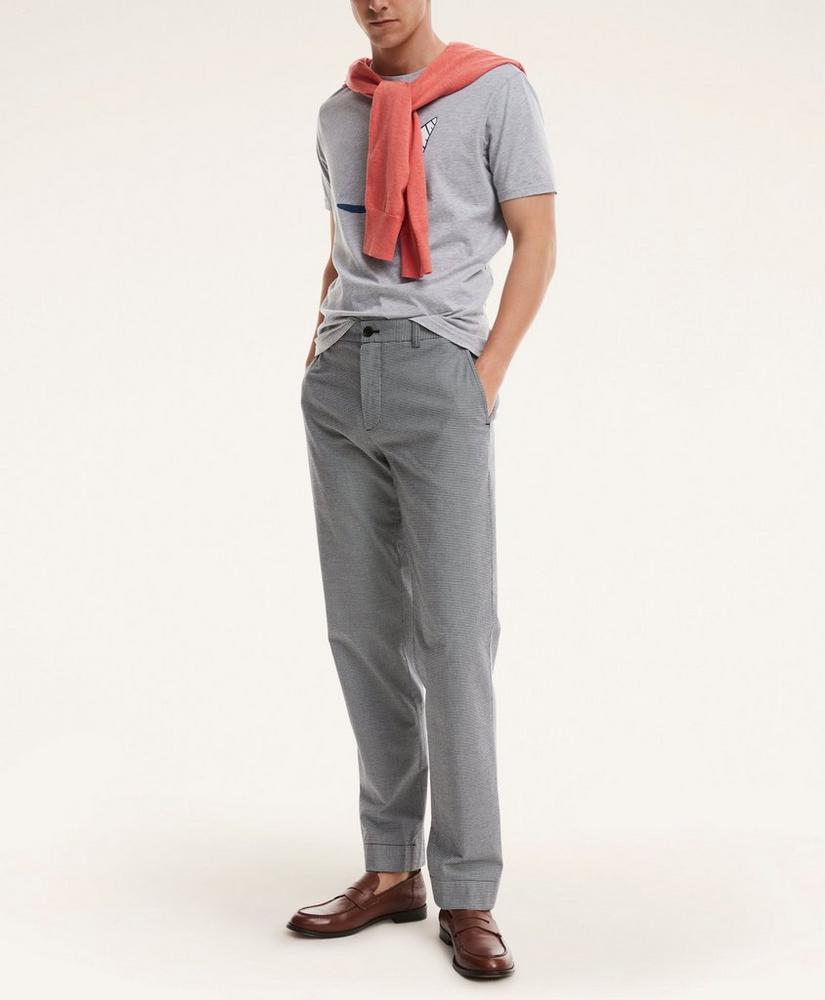 Milano Slim-Fit Mini-Houndstooth Stretch Advantage Chino® Pants, image 1