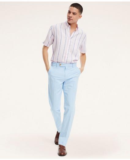 Milano Slim-Fit Stretch Cotton Linen Chino Pants, image 2